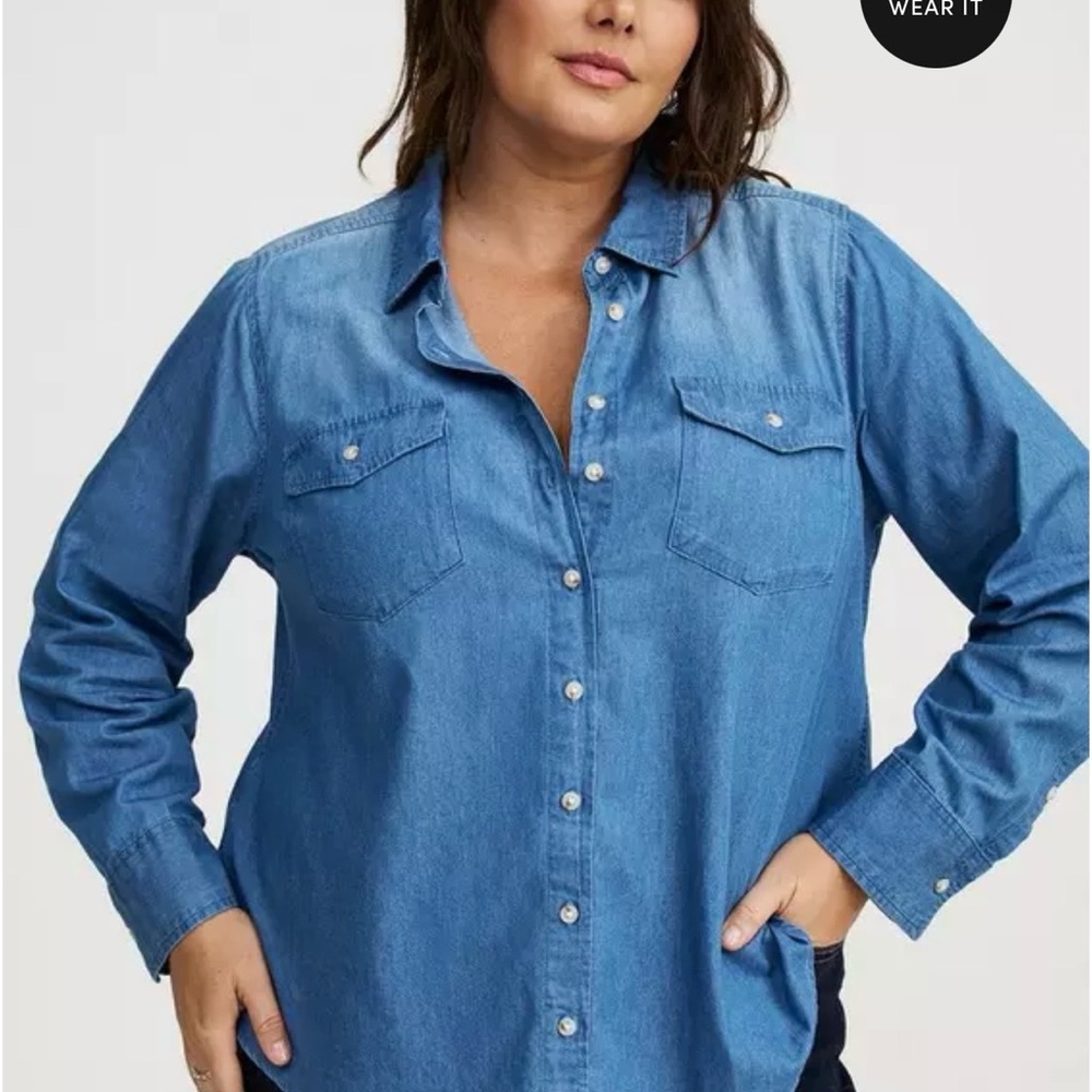 Torrid Indigo Denim Top